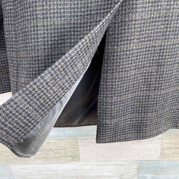 Jos A Bank Wool Tweed Sport Coat Gray Glen Check Plaid Mens 39R 39 Regular - Picture 7 of 10